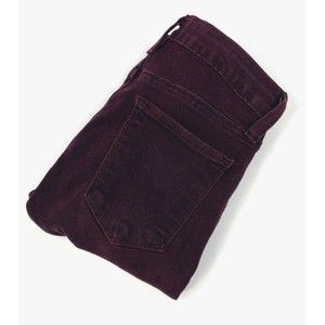 Just Black‎ Skinny Jeans Womens Sz 27 Dark Red Mid Rise Stretch Ripped